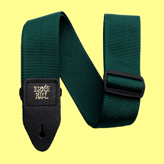 Ernie Ball Polypro Guitar/Bass Strap - Forest Green