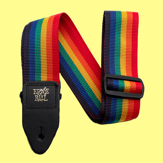 Ernie Ball Polypro Guitar/Bass Strap - Rainbow