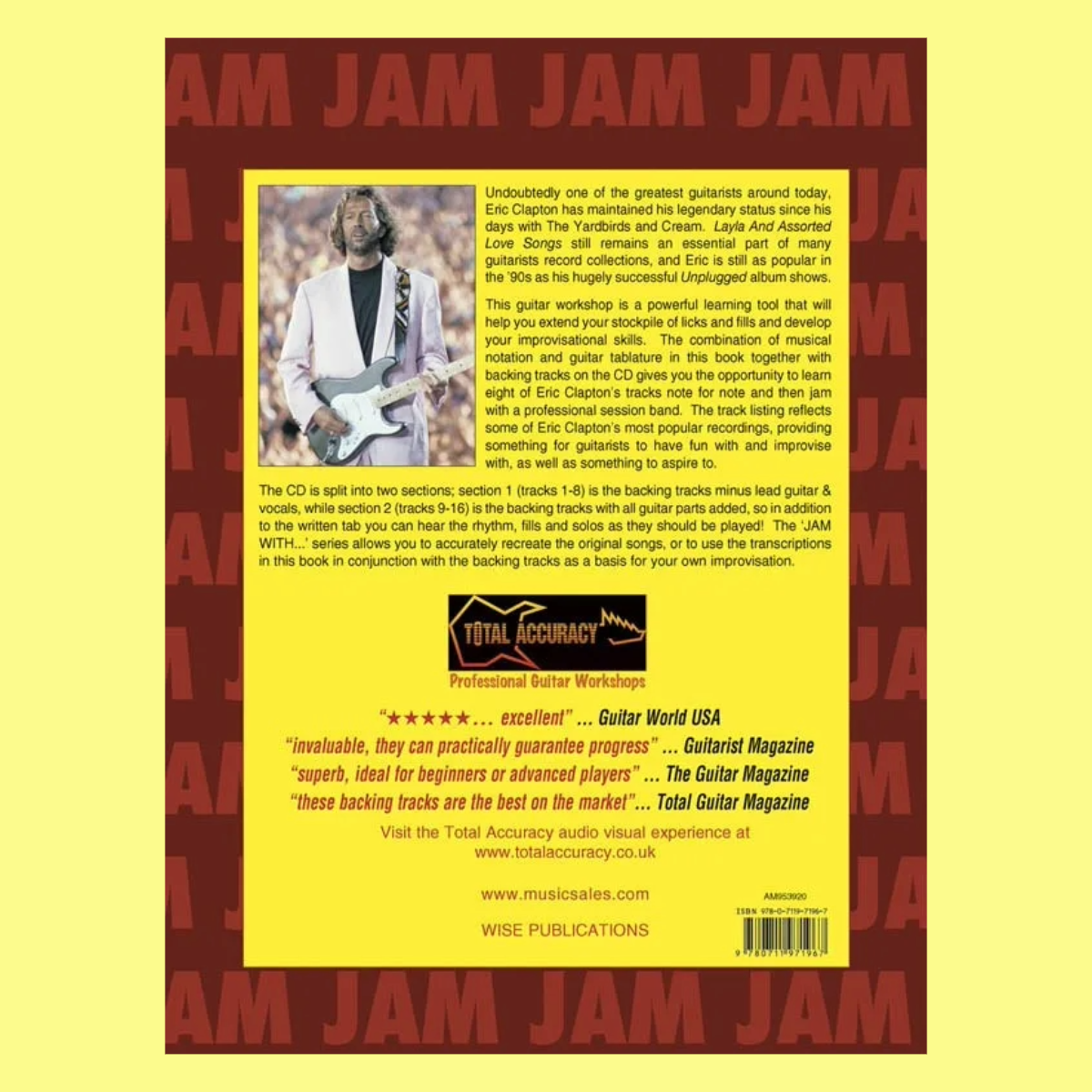 Jam With Eric Clapton - Guitar Tab Book/Cd