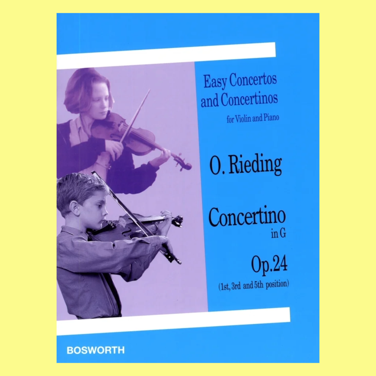 Oscar Rieding - Concertino in G Op. 24 for Violin with Piano Accompaniment Book