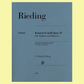 Rieding - Concerto B Minor Op 35 For Violin with Piano Accompaniment