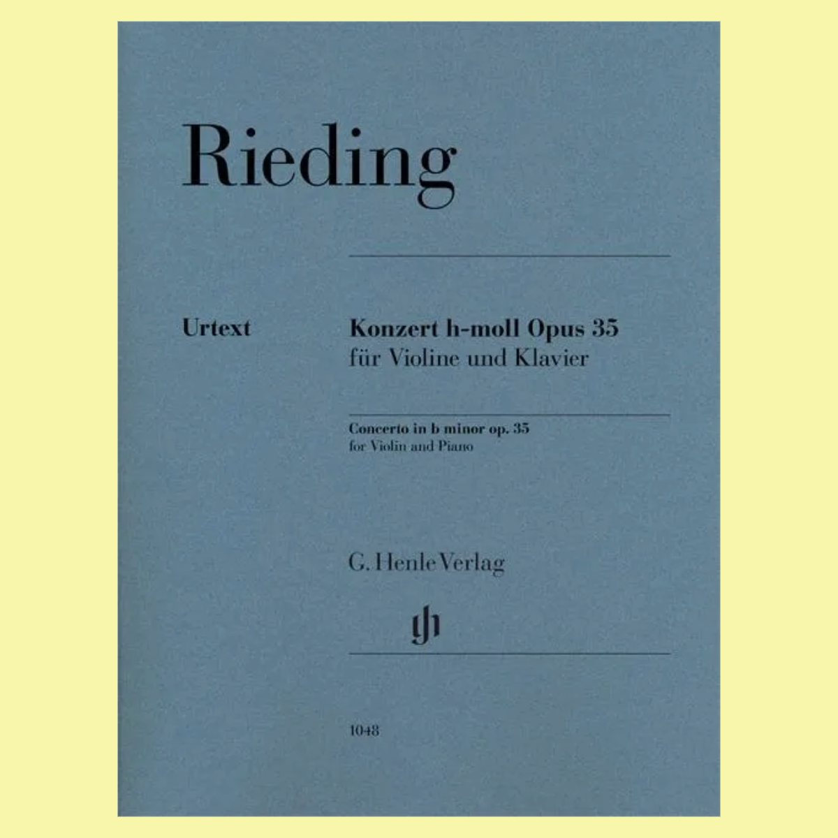 Rieding - Concerto B Minor Op 35 For Violin with Piano Accompaniment