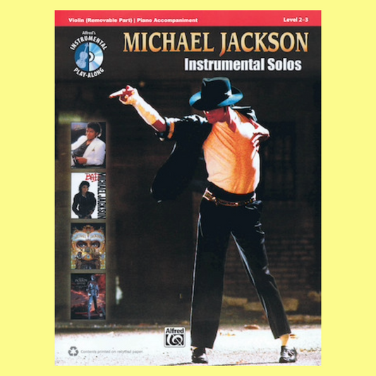 Michael Jackson Instrument Solos Violin Play Along Book/Cd