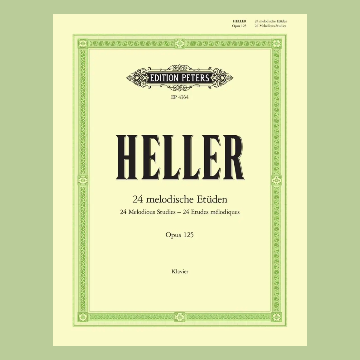 Heller - 24 Melodious Studies Op 125 Piano Book