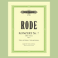 Rode - Concerto No 7 A Minor Op 9 Violin with Piano Accompaniment Book