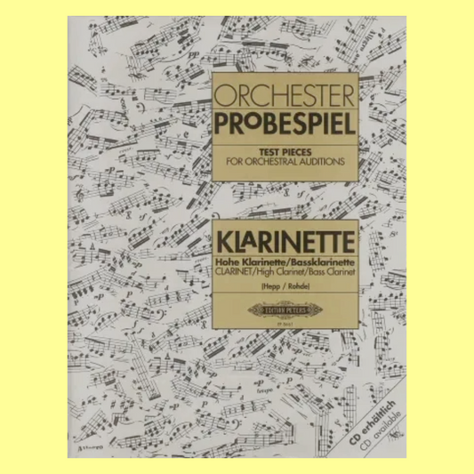 Test Pieces For Orchestral Auditions - Clarinet Book