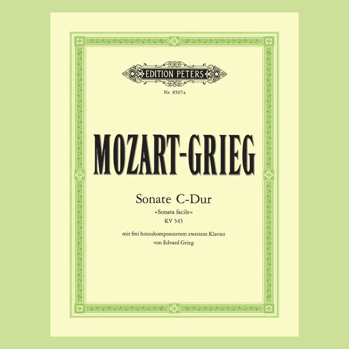 Mozart - Sonata K 545 C - 2 Piano 4 Hands Book (2nd Piano By Grieg)