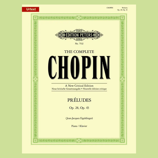 Chopin - Preludes Op 28 Op 45 Piano Book (New Urtext Edition)