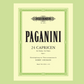 Paganini - 24 Caprices Volume 1 Violin with Piano Accompaniment Book