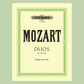 Mozart - 2 Duets 423 G K 424 B Flat Violin/Viola Book
