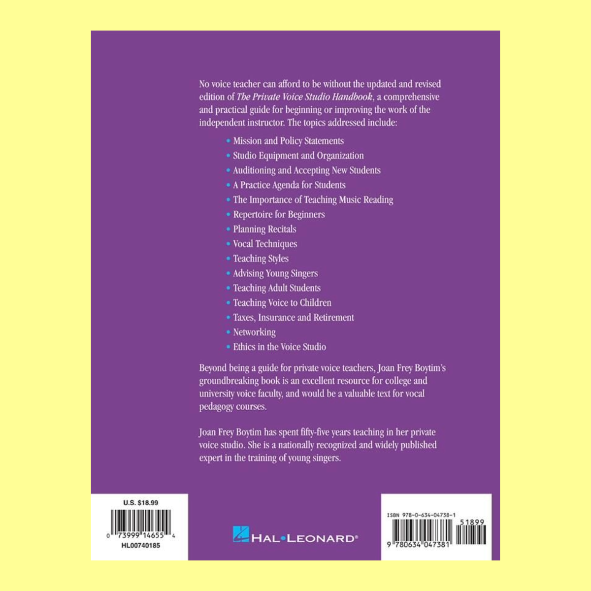 The Private Voice Studio Handbook - A Practical Guide to All Aspects of Teaching