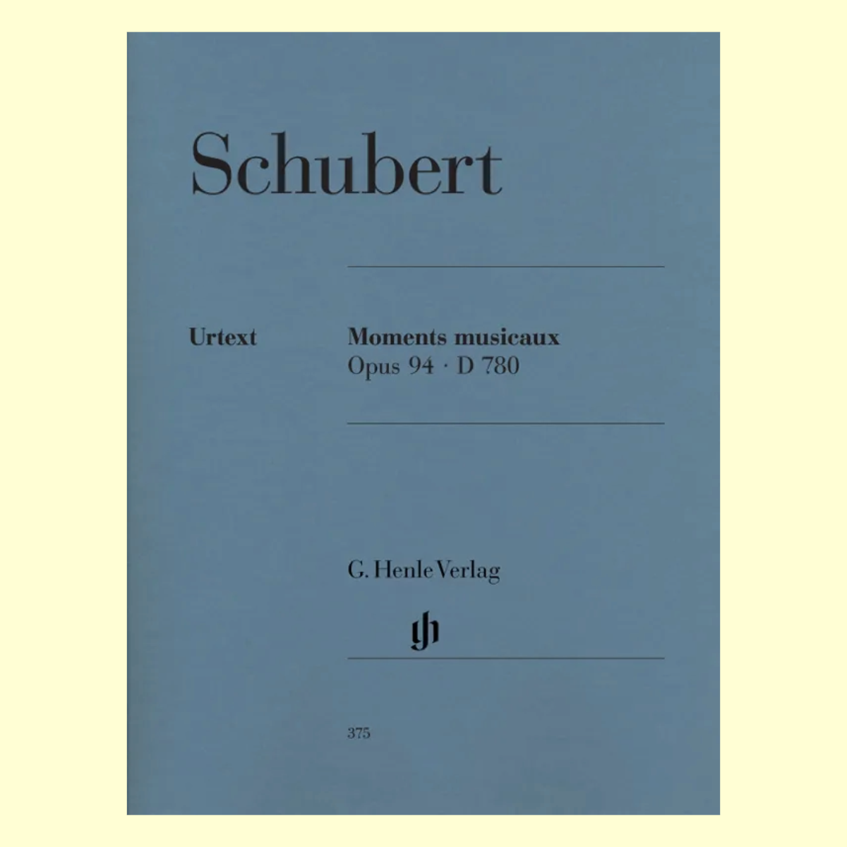 Schubert - Moments Musical Op 94 D 780 Piano Urtext Book