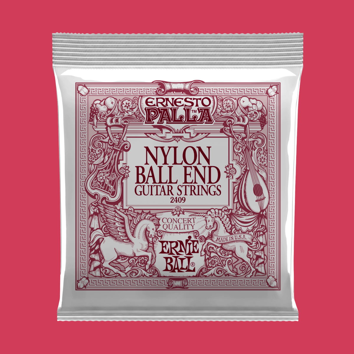 Ernie Ball Ernesto Palla Black and Gold Ball-End Nylon Classical Guitar Strings Set