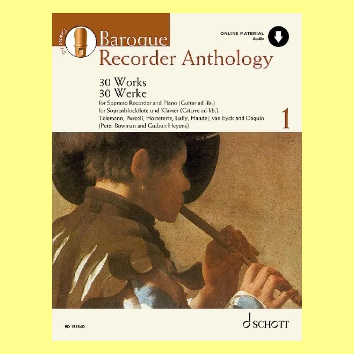 Baroque Recorder Anthology Volume 1 Book/Ola