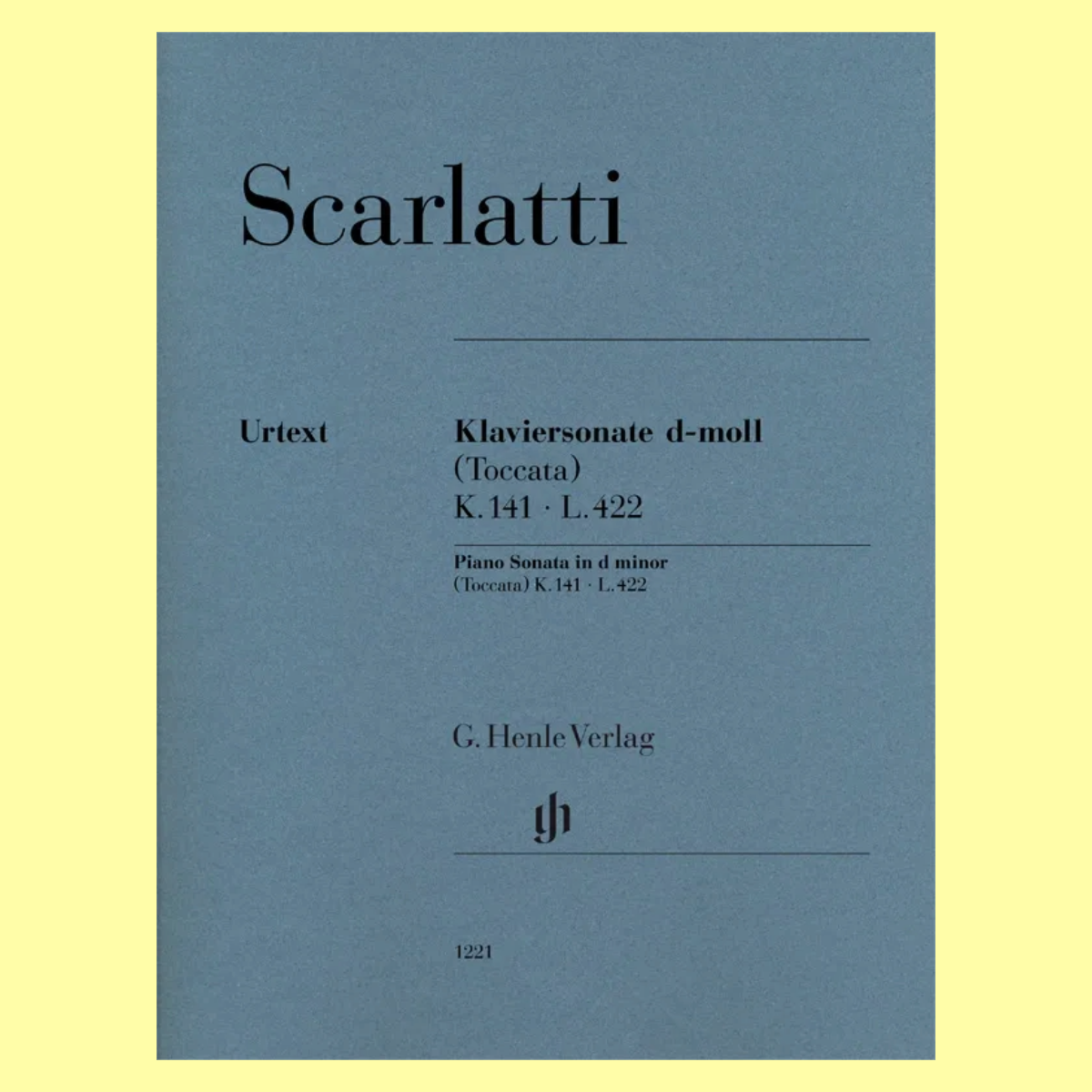 Scarlatti - Sonata In D Minor (Toccata) K 141 L422 Piano Book