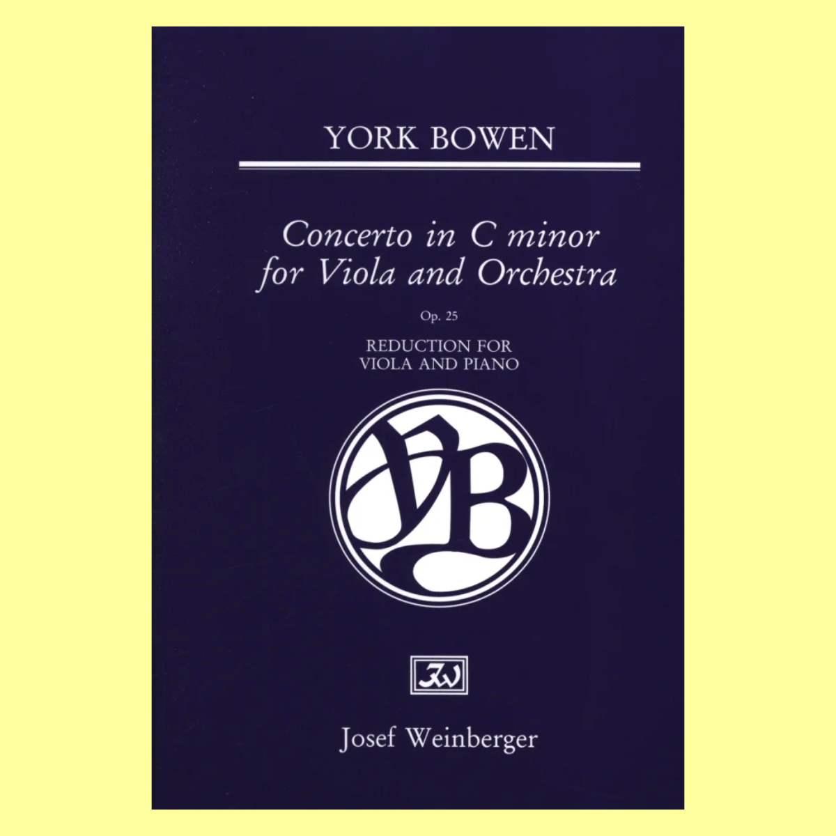 York Bowen - Concerto C Minor For Viola with Piano Accompaniment Book