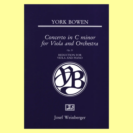 York Bowen - Concerto C Minor For Viola with Piano Accompaniment Book