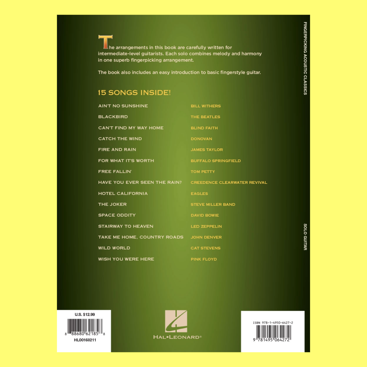 Fingerpicking Acoustic Classics Book