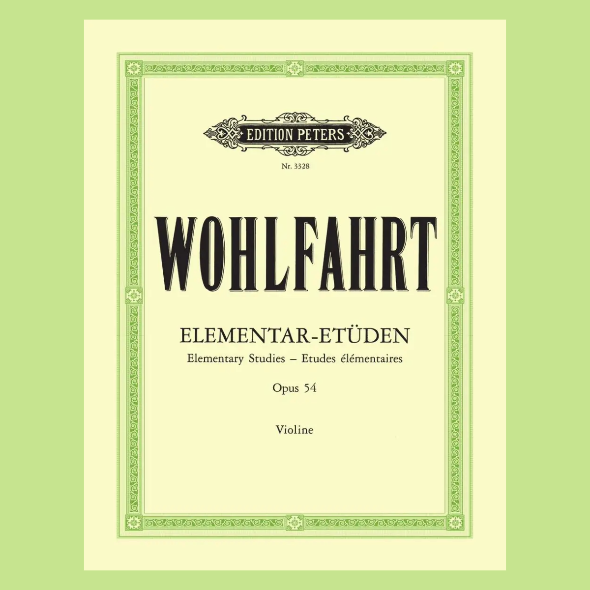 Franz Wohlfahrt - 40 Elementary Studies Op 54 for Violin Book