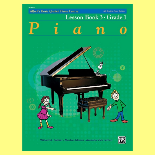 Alfred's Basic Graded Piano Course -  Lesson Book 3 (UK Exam Edition)