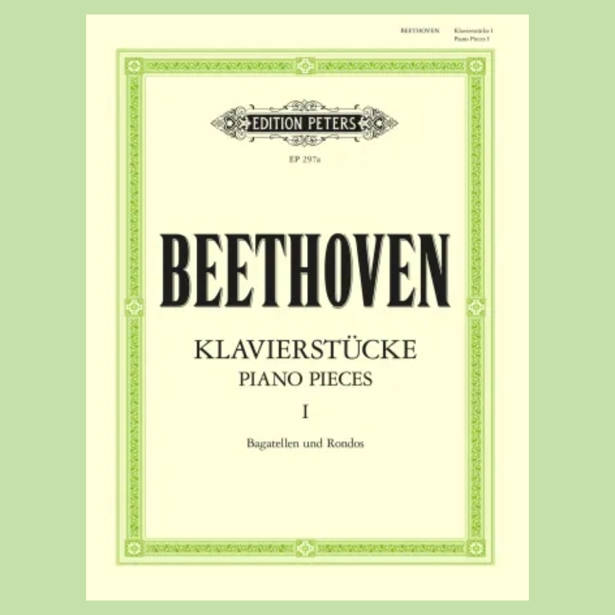 Beethoven - Album of Piano Pieces Volume 1  Book