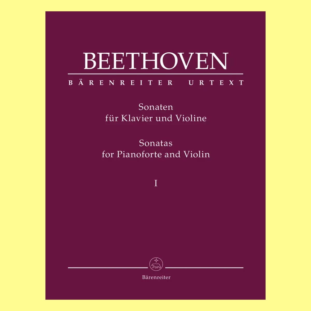 Beethoven Sonatas for Violin and Piano Volume 1 Book