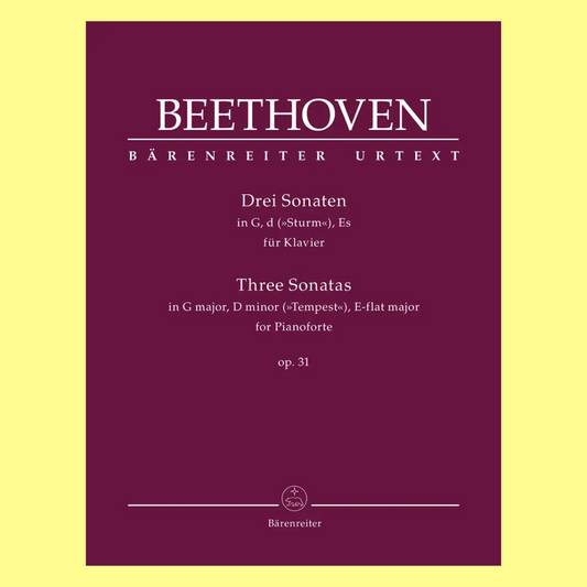 Beethoven - Three Sonatas for Piano G major, D minor, E-flat major op. 31 Book