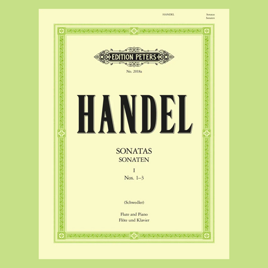 Handel - Sonatas Volume 1 Nos 1-3 E Minor, G Minor, G Flute/Piano Book