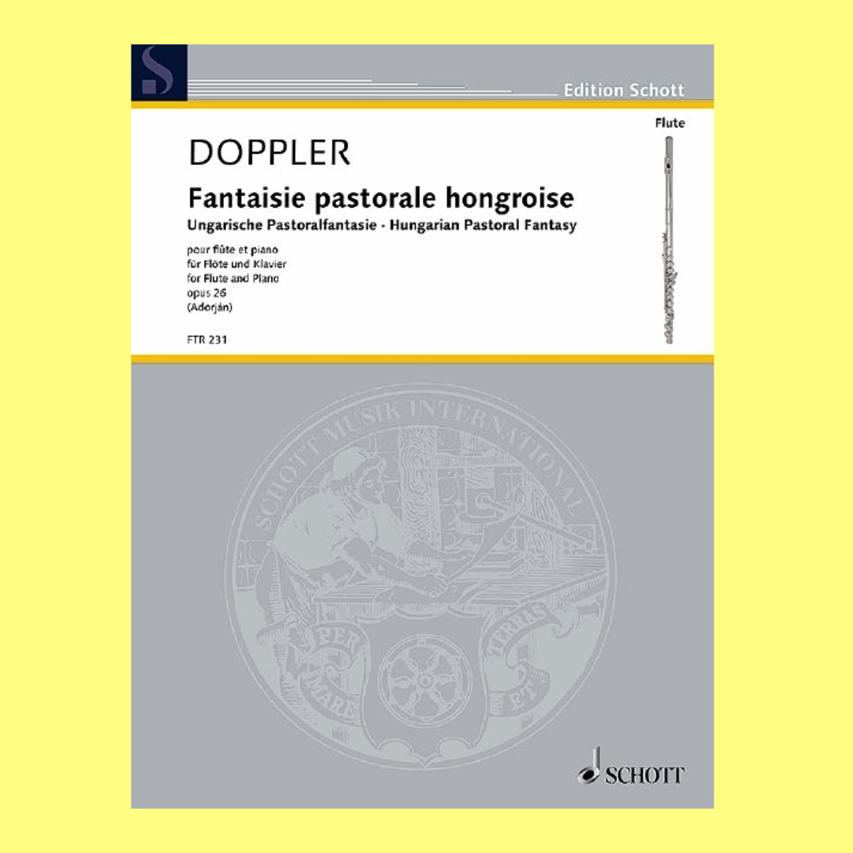 Albert Franz Doppler - Hungarian Pastoral Fantasy Op 26 Flute/Piano Book