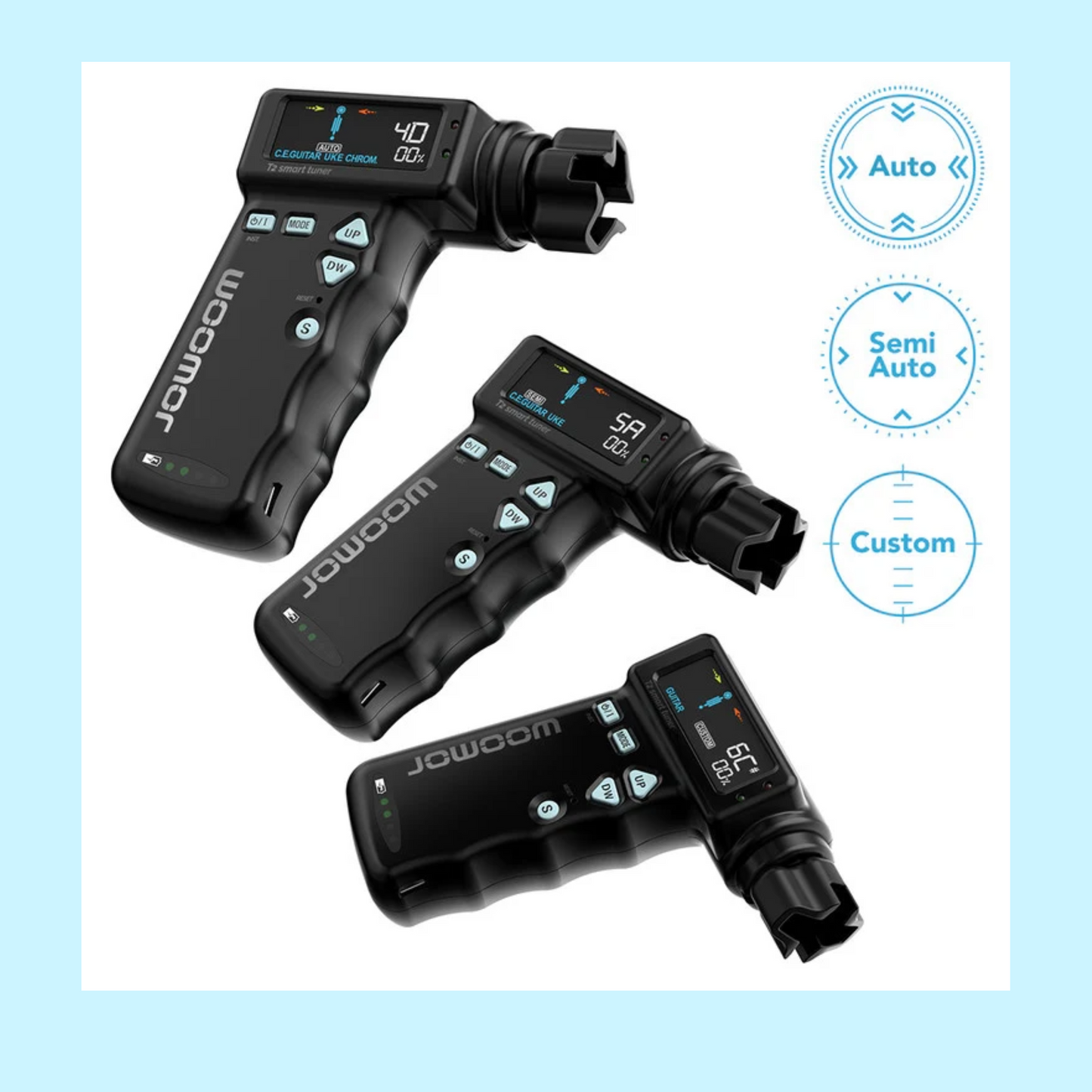 Jowoom T2+ Smart Automatic Guitar & Ukulele Tuner