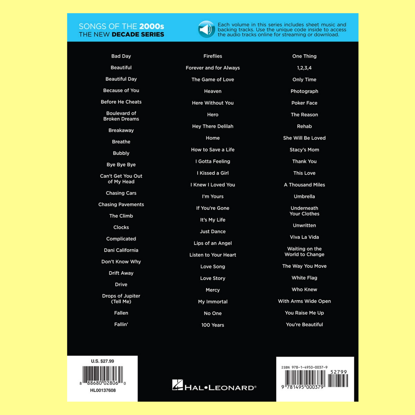 70 Hit Songs Of The 2000's - Play Along PVG Book/Audio