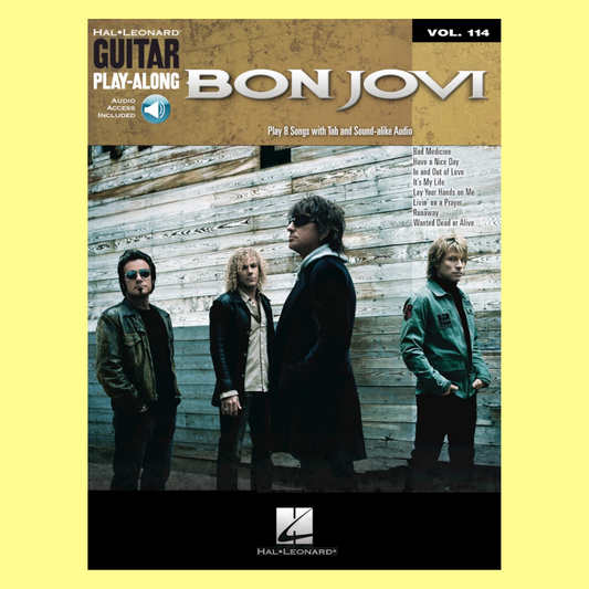 Bon Jovi - Guitar Play Along Volume 114 Book/Ola