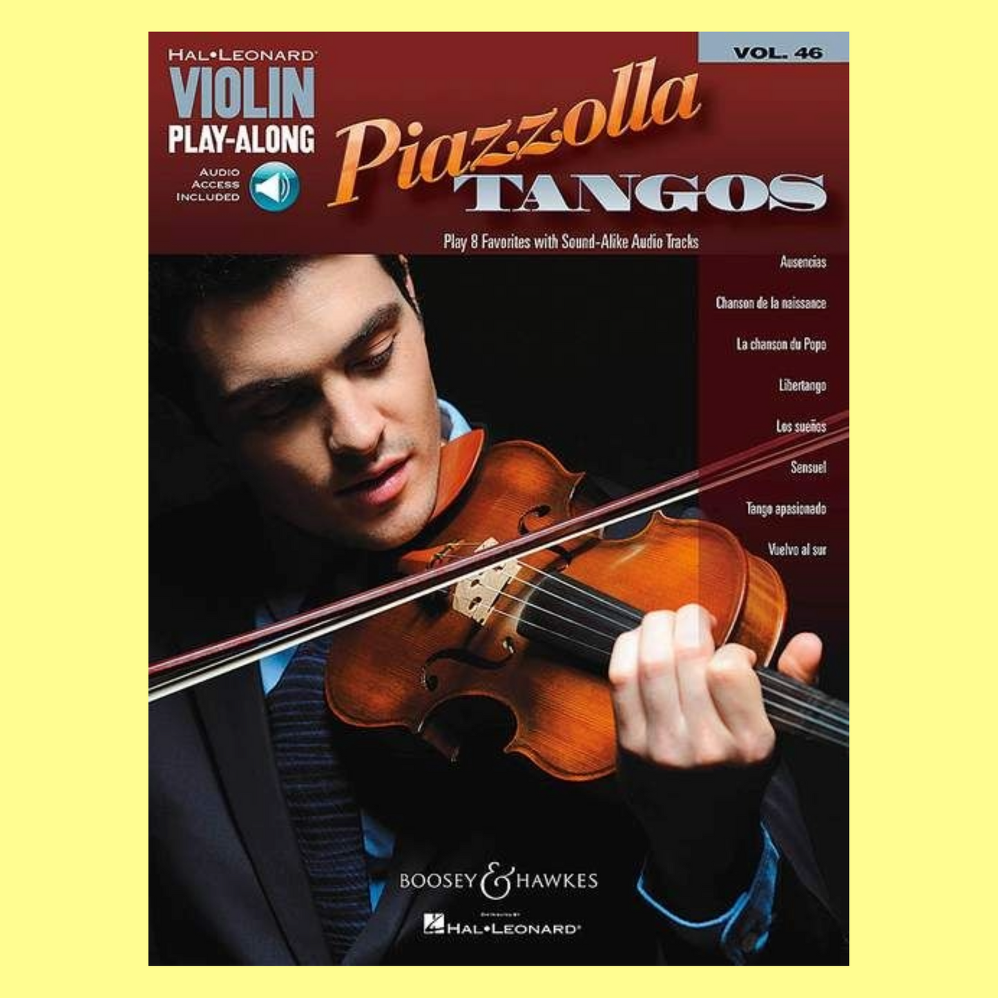 Piazzolla Tangos - Violin Play Along Volume 46 Book/Ola