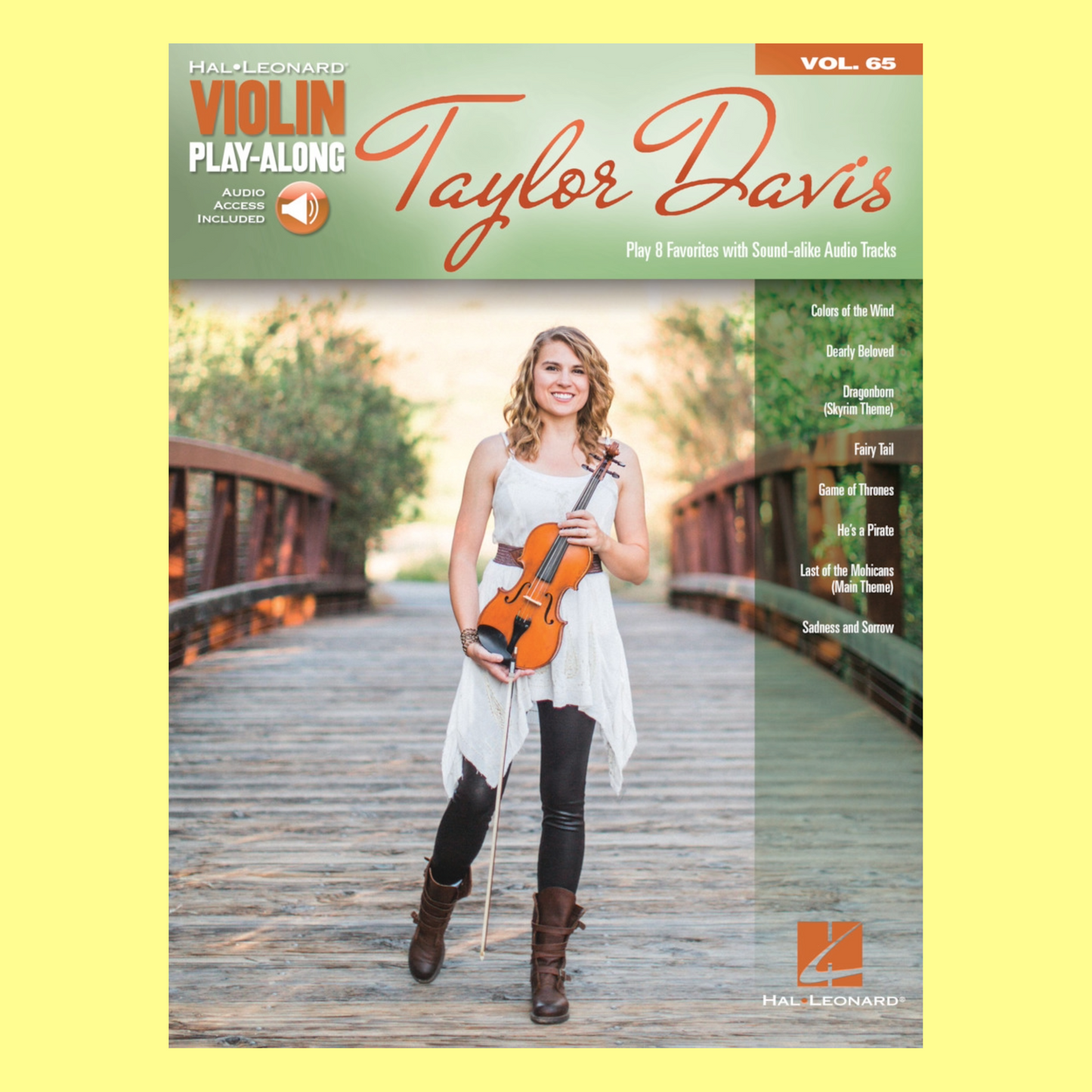 Taylor Davis - Violin Play Along Volume 65 Book/Ola