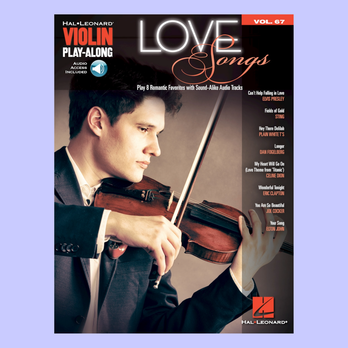 Love Songs - Violin Play Along Volume 67 Book/Ola