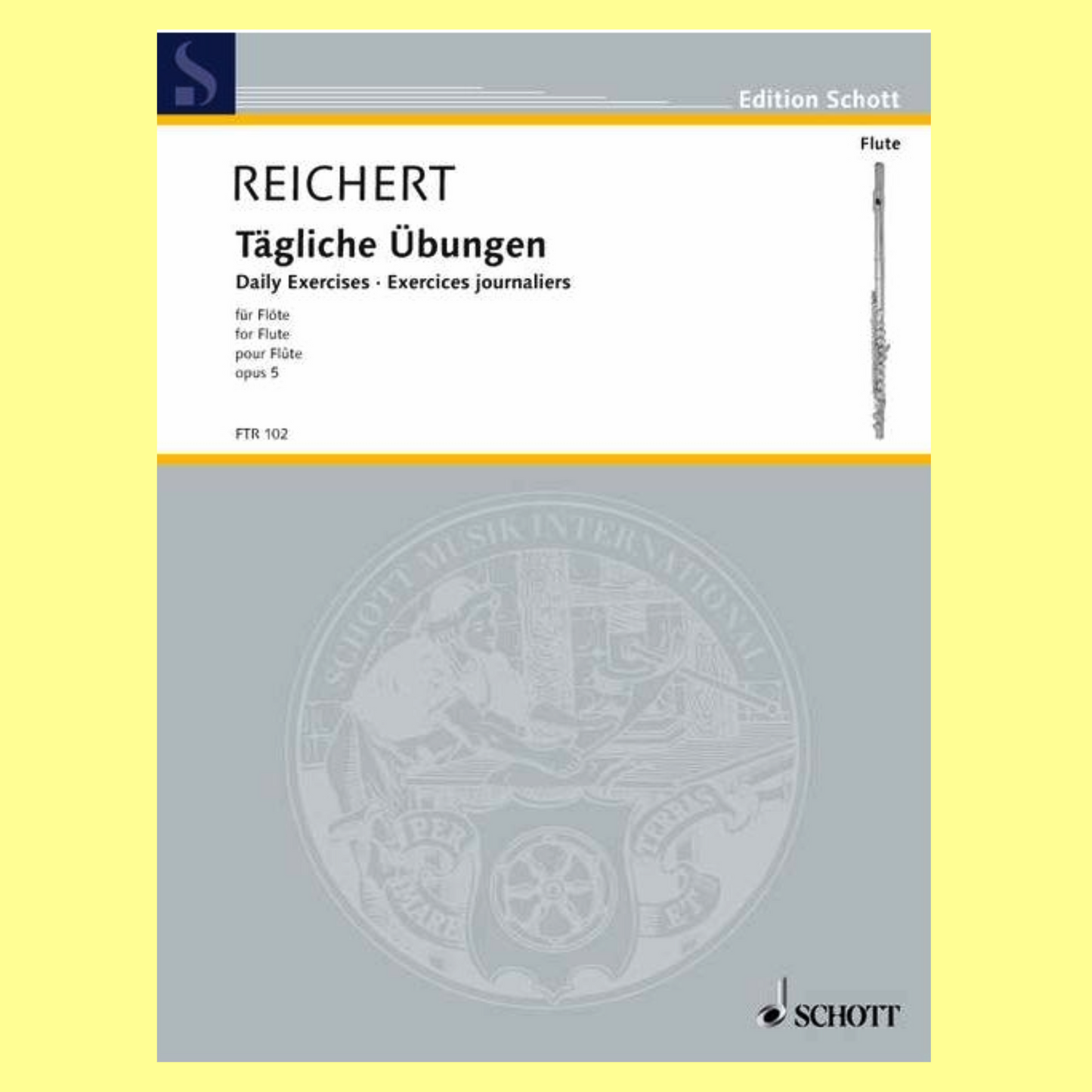 Reichert - Daily Exercises Op 5 Flute Book