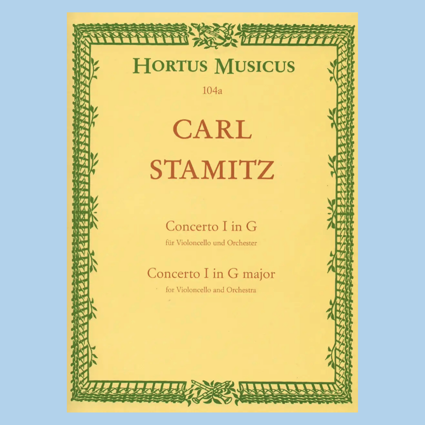 Carl Stamitz - Cello Concerto No 1 in G Major Cello with Piano Accompaniment