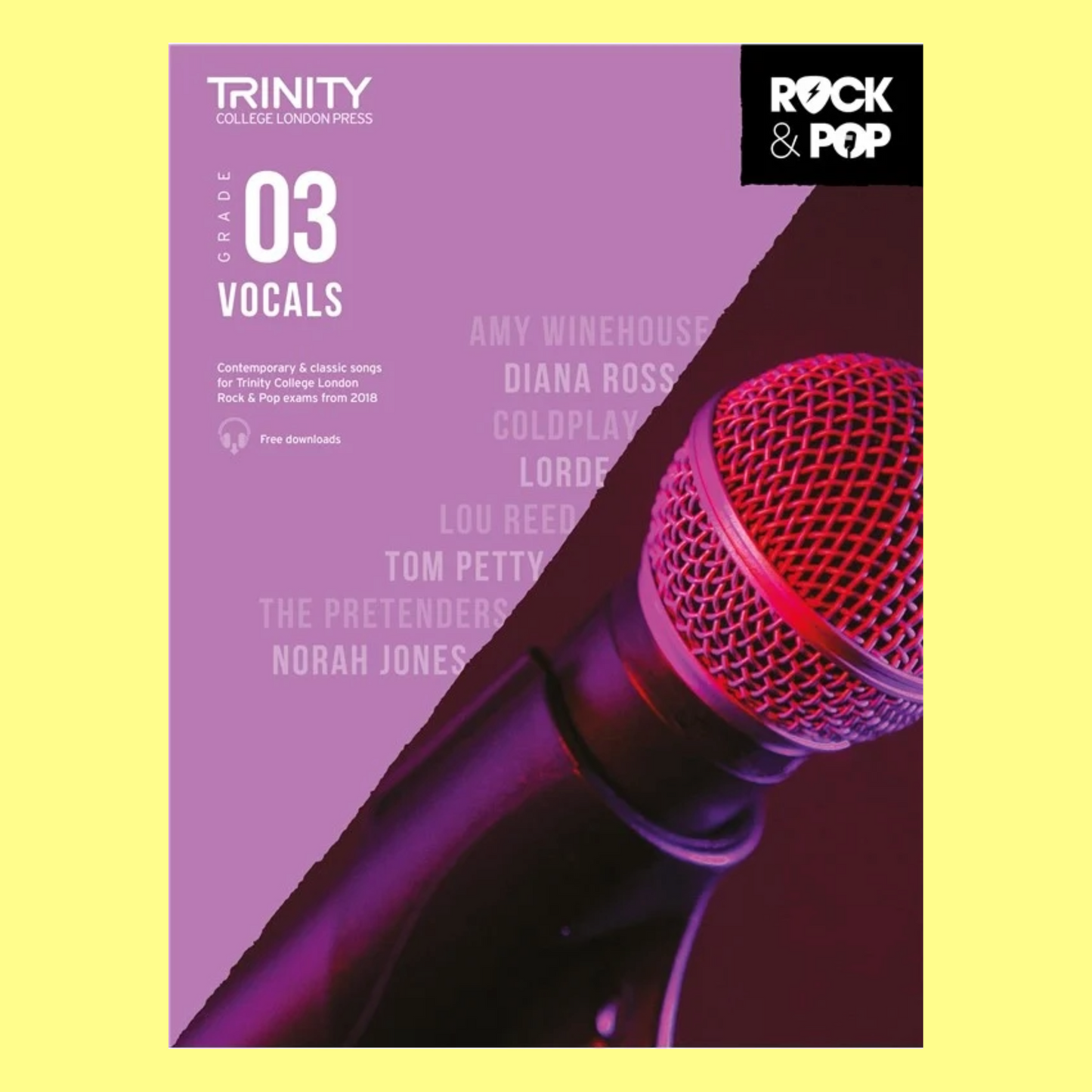 Trinity - Rock & Pop Vocals Grade 3 Book (2018)