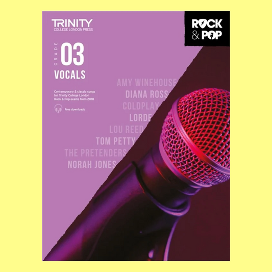 Trinity - Rock & Pop Vocals Grade 3 Book (2018)