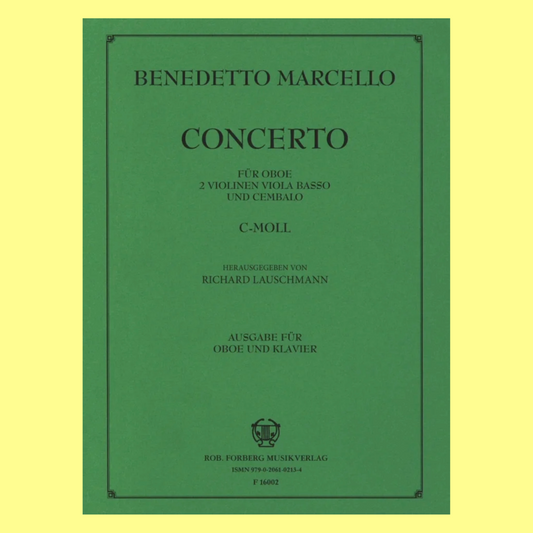 Benedetto Marcello: Concerto in C minor for Oboe and Orchestra Book