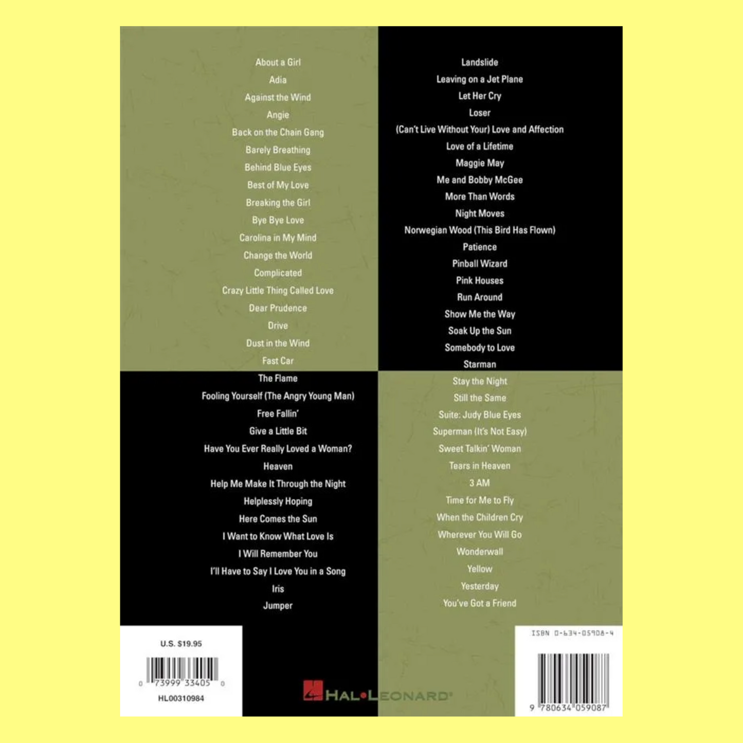 More Of The Best Acoustic Rock Songs Ever - Piano/Vocal/Guitar Songbook (65 Songs)