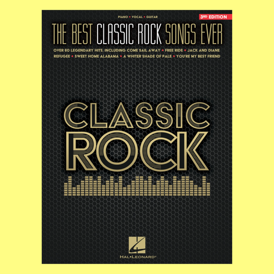 The Best Classic Rock Songs Ever - Piano/Vocal/Guitar 3rd Edition Book