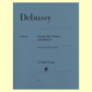 Debussy - Sonata G Minor Violin with Piano Accompaniment Book (Urtext Edition)