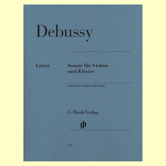 Debussy - Sonata G Minor Violin with Piano Accompaniment Book (Urtext Edition)