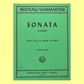 Sammartini/Berteau - Sonata in G Major for Cello and Piano Book