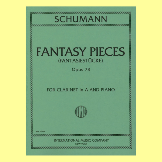 Robert Schumann - Fantasy Pieces Op 73 for Clarinet in A and Piano Book