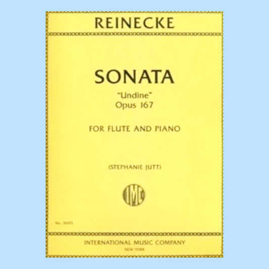 Carl Reinecke - Sonata Undine Op 167 for Flute and Piano Book