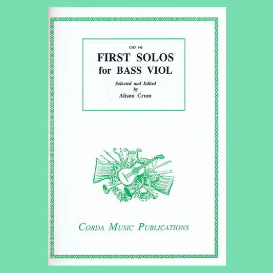 Alison Crum - First Solos for Bass Viol Book