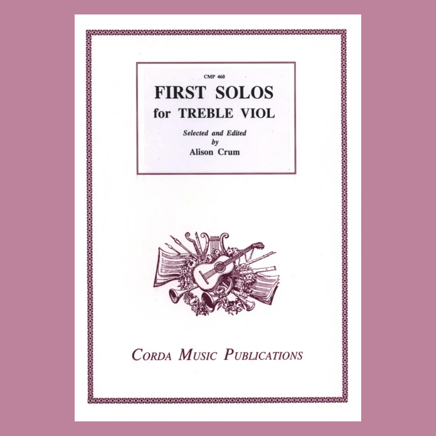 Alison Crum - First Solos for Treble Viol Book