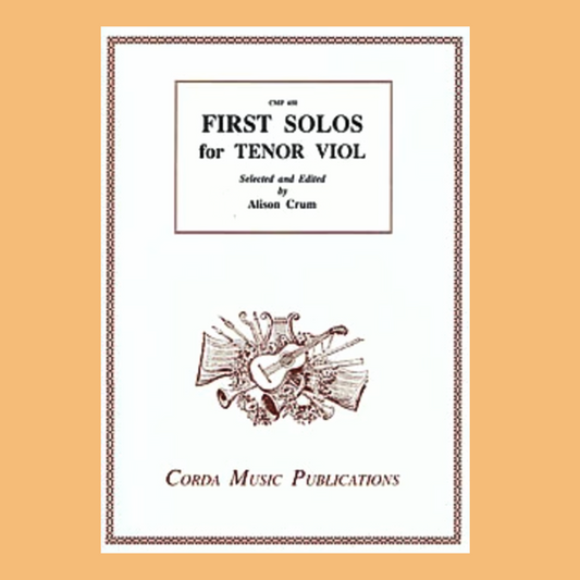 Alison Crum - First Solos for Tenor Viol Book